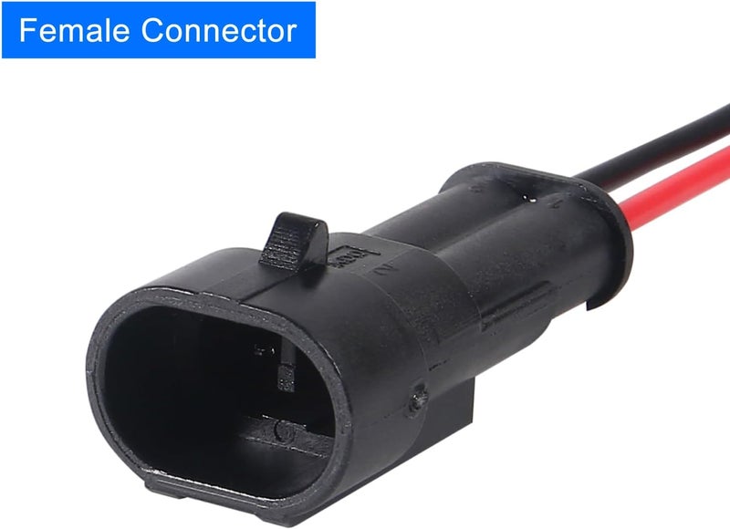 AiTrip 10 Pack 2 Pin Wire Connector 16 AWG Waterproof Automotive Electrical Connectors Deutsch Connector Male and Female Wire Connectors for Car Truck Boat - Image 5